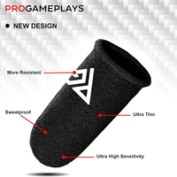 Manchons de Doigts Progameplays pour Gaming, Compatible PUBG et Call of Duty Mobile, Respirants, Anti-Transpiration, Compatibles Téléphones de Gaming, Ultra-Sensibles