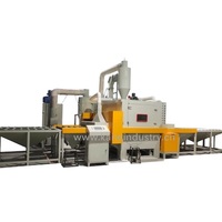 Machine de sablage à convoyeur à rouleaux matériau en feuille de sablage automatique