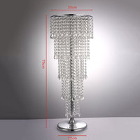 Vases à fleurs en métal et en cristal ANNIELU, centres de table pour mariage, décorations de table pour fêtes, décorations de mariage