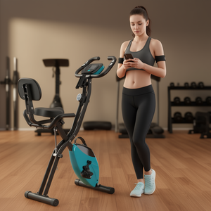 จักรยานออกกำลังกายแบบพับได้ X-Bike ปรับแรงต้านได้ 10 ระดับ ใช้ได้ทั้งแบบนั่งและนอน พร้อมที่รัดแขนและพนักพิงหลัง สำหรับใช้ในบ้าน - Product Image 2