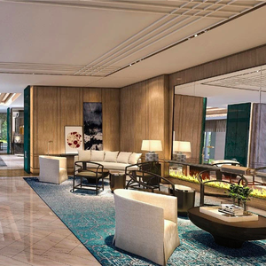 Diseño de Vestíbulo y Espacio Público, Muebles de Vestíbulo de Hotel de Madera Maciza Modernos y de Lujo, Hechos a Medida para un Resort de 5 Estrellas - Product Image 5