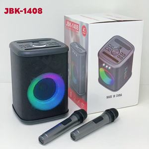 <span class=keywords><strong>JBK</strong></span>-1408 4 inch + <span class=keywords><strong>2</strong></span> inch ngoài trời phổ biến Pro loa siêu trầm 30W DJ karaoke hộp không dây xe đẩy woofer bên hộp mic loa 7.4V - Product Image 3