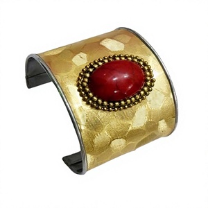 Fabriqué à la main En Métal Manchette Bracelet - Product Image 4