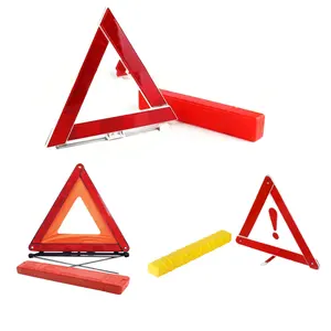 Riflettore di sicurezza stradale strumenti di emergenza per auto triangolo di avvertimento vendita calda luce triangolo segno auto treppiede emergenza riflettente