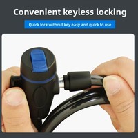 Candado de Motocicleta Resistente de 90 cm, Candado de Cadena para Bicicleta, Metálico, Antirrobo, Reforzado, Accesorios de Seguridad para Bicicleta