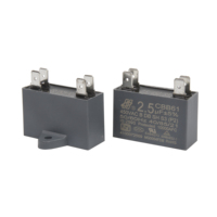 Condensateurs de démarrage de moteur AC série CBB61 250VAC-500VAC certifiés CQC/TUV/VDE pour chauffe-eau 0,5-30F -40°C à +105°C