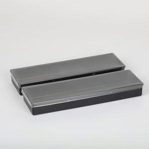 Compact Black Mahjong Tray Box 1.18 Inch Fit for 30mm American Mahjong Tiles Sturdy Portable Organizer Ideal for Ladies <b>Game</b> Day - Product Image 1