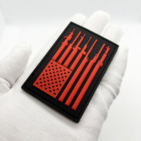 Écusson en caoutchouc PVC souple avec logo 3D en relief, personnalisé OEM/ODM, style thermocollant, accessoires pour chapeaux, patch personnalisé pour badges