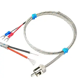 Feder thermo element Pt100 RTD Temperatur sensor WZPT-01 Sonde 1/ 2/3M Druck feder Thermo element Spritz gieß maschine