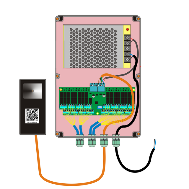 RF Card & QR Code Elevator Controller Reader Floor Access Control System for Hotel Security