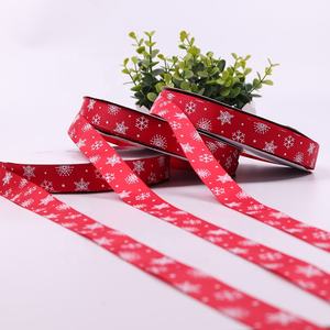 Pita Grosgrain Hadiah Liburan Kualitas Tinggi Grosir Pita Hadiah Kustom 7/8 Inci Selamat Natal - Product Image 3