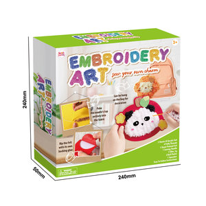 Kit de Juguetes Creativos para Manualidades, Muñeco de Peluche con Bordado de Animales de Dibujos Animados, con Divertidos Pegatinas de Panda para Proyectos de Arte y Manualidades - Product Image 2