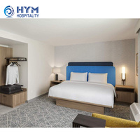 Hampton Inn Modernes MDF Umweltfreundliches Verstellbares Tragbares King-Size Hotel-Schlafzimmer-Set Maßgefertigtes Sofabett-Gestell für Gewerbliche Nutzung 3-5