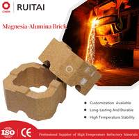 Fabricant de briques cylindriques en magnésie-alumine CNBM, briques réfractaires haute température pour fours à verre