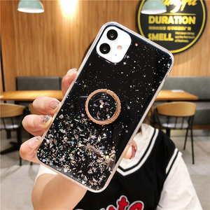 Cô Gái Long Lanh Bắt Đầu Rõ Ràng Vòng Tay Đứng Trường Hợp Đối Với <span class=keywords><strong>iPhone</strong></span> 16 Pro Max Điện Thoại Di Động Cover Quay Lại Keo Epoxy Nhà Ở Thuận Tiện Phong Cách - Product Image 4