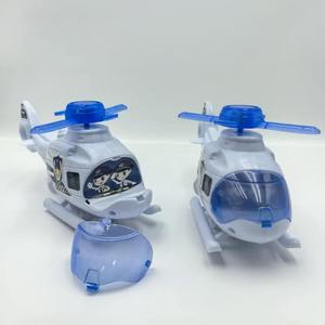 Jouet hélicoptère volant à tirer par cordon en plastique avec lumière, pour enfants - Product Image 2