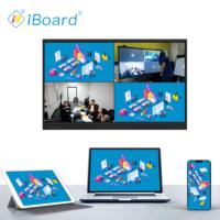 Pantalla Inteligente Iboard de 86 Pulgadas con Altavoces HiFi, Monitor Táctil Interactivo, Pantalla Táctil Plana para Reuniones, Educación y Hogar