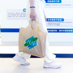 Bán buôn tùy chỉnh chết cắt nhựa Túi Quà Tặng với logo bền xử lý cho quần áo giày và vớ cá nhân bao bì - Product Image 2