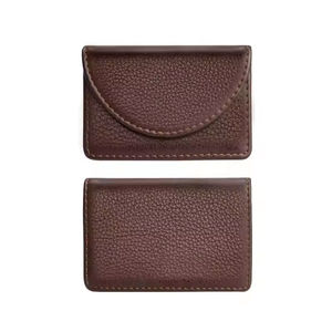 محفظة بطاقة أعمال صغيرة بجيب من الجلد الصناعي ، محفظة مغناطيسية - Product Image 2