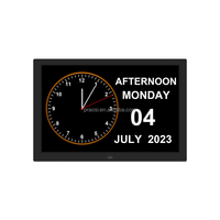 Pros grande démence horloge calendrier alarmes rappels de médicaments numérique analogique jour Date réveil bureau mur télécommande