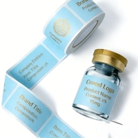 Etiquetas de Péptidos Personalizadas Impresas en Vinilo de Alta Definición de 3ml 10ml 15ml