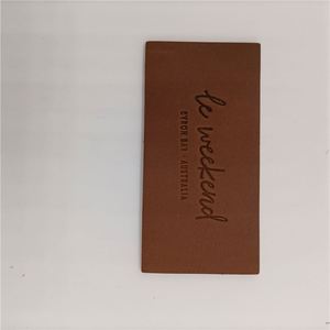 2024 <b>Top</b> Sales Factory Price PU Real Leathes Raw Material Leather logo Patch Custom for Garment - Product Image 2