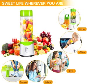 Liquidificador Elétrico Portátil de Frutas 500ML, Mini Liquidificador Recarregável USB, Pequeno Liquidificador Portátil - Product Image 6