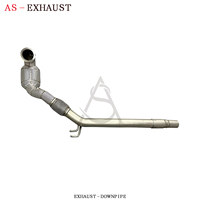 Collecteur d'échappement sport à haut débit avec catalyseur pour VW Golf MK7 GTI 2.0T en acier inoxydable, échappement sport à soupapes, épaisseur 1,5 mm, garantie 2 ans