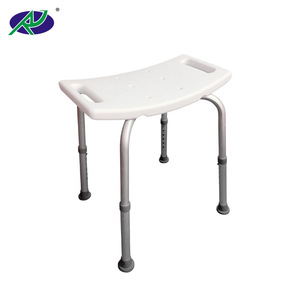 <b>Elderly</b> <b>Shower</b> <b>Chair</b> Thickened Aluminum Alloy Frame White Bathroom Safety Seat RJ-X797L - Product Image 4