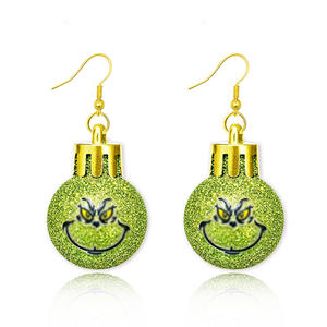 Christmas Jewelry Wholesale Creative Fashion Women Xmas Sequins Snowflake <b>Star</b> Resin <b>Light</b> Ball Bulk Christmas Earrings - Product Image 3