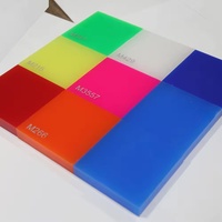 Plaque acrylique coulée colorée, panneau acrylique PMMA coulé multicolore pour affichage, décoration et signalétique
