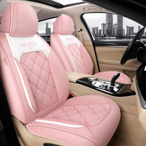 Juego Completo de Fundas de Asiento de Coche Duraderas y Cálidas para 5 Plazas, Juego Completo de Cojines de Asiento de Felpa Gruesa para Invierno, para Asientos Delanteros y Traseros, para Sedán y SUV - Product Image 1
