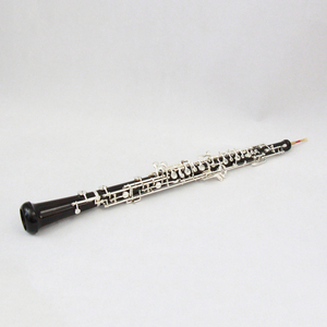 Vente directe usine – Oboe en ébène CTone bien conçu avec finition argentée, livré avec boîte et sac en tissu – Oboe à trous fermés - Product Image 1