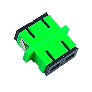 <strong>SC</strong> <strong>APC</strong> Fiber Adapters and Connectors Singlemode Simplex <strong>Duplex</strong> with Full Flange Fiber Coupler - Product Image 1