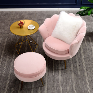 Sofá de terciopelo dorado, descanso del mediodía, nórdico, moderno, perezoso, con alas de terciopelo, sillas de salón decorativas, juegos de Metal para el hogar, muebles, sofá para sala de estar - Product Image 6