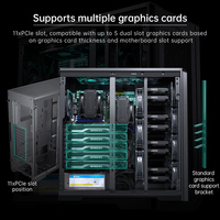 Estación DE TRABAJO modular del chasis del servidor de Torre media de nivel empresarial compatible con el Centro de Computación de Inteligencia Artificial RTX40