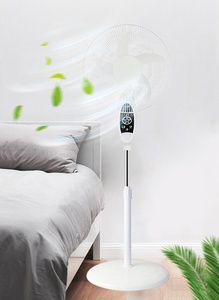 Ventilador Solar de Pedestal Recargable de 16 Pulgadas con 5 Aspas, Salida USB, Doble Alimentación para Uso en Exteriores y en el Hogar UP-SF-H116 Solar-P - Product Image 2