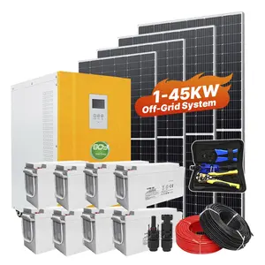 BOYI kit inverter sistem daya surya, 1kw 3,2 kw hibrid 5 kw sistem energi surya