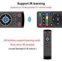 Souris Air à Commande Vocale Rétroéclairée T1 Pro Max à Prix Abordable, 27 Touches, Télécommande d'Apprentissage IR, Souris Volante Sans Fil 2,4 GHz, Télécommande pour Boîtier TV