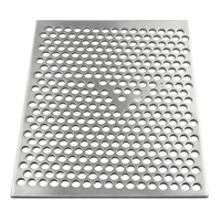 Panneaux métalliques perforés décoratifs à bas prix, tôle perforée en aluminium avec service de découpe