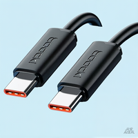 Câble de charge Type C 100W 5A avec puce E-Marker, câble de données tressé en silicone pour Samsung, MacBook, appareil photo, montre connectée