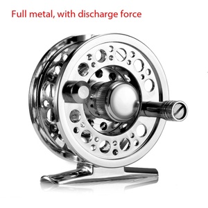 Bobine pré-enspulée entièrement métallique avec mécanisme de déclenchement, adaptée à l'utilisation des deux mains (gauche et droite), pour la pêche au <span class=keywords><strong>surfcasting</strong></span> et la pêche à la mouche. - Product Image 1