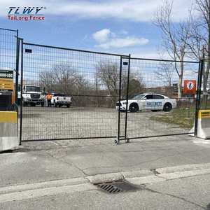 2025 precio al por mayor evento extraíble Puerta <span class=keywords><strong>de</strong></span> malla <span class=keywords><strong>de</strong></span> alambre cercado temporal con puerta al aire libre 6 pies 8 pies 10 pies <span class=keywords><strong>de</strong></span> alto <span class=keywords><strong>para</strong></span> la construcción - Product Image 3