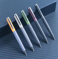 Stylo bille métallique de luxe bicolore NM-093 JR, avec logo sportif, recharge Parker compatible, gravure personnalisée, promotionnel, best-seller