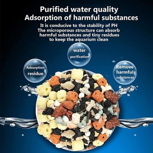 Kit Filtro Biologico 12-in-1 per <span class=keywords><strong>Acquario</strong></span>, Supporta il Ciclo dell'Azoto con Sfere Bio e Anelli in Ceramica - Product Image 2