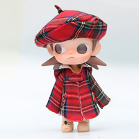 Vêtements de poupée pour poupées BJD de 13 cm, mini-tenue Zsiga Ga Zi Jie, manteau et robe longue, modèle WT15, tissu Ob11, tenue de remplacement, échelle 1:12