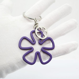 Tùy Chỉnh Hoa Ban Đầu <span class=keywords><strong>Keychain</strong></span> Thép Không Gỉ Kim Loại Thủ Công Mỹ Nghệ Với Khắc <span class=keywords><strong>Laser</strong></span> Cho Khách Sạn Quà Lưu Niệm Và Bán Lẻ Hàng Hóa - Product Image 3