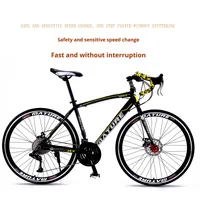 Vélo de route complet en aluminium 700C, 21 vitesses, frein à disque double, vélo de course sur route