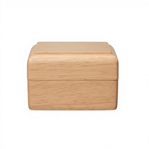 Hot Custom Engraved Square Wooden <b>Ring</b> <b>Box</b> <b>Gift</b> Sets Magnetic Snap Luxury Packaging Factory Made Vietnam Thanh Tung Thinh JB008 - Product Image 1