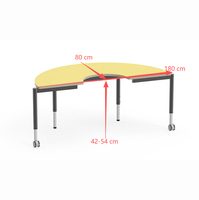 Meubles d'école réglables en hauteur, table pour enfants, mobilier de maternelle, table pour enfants